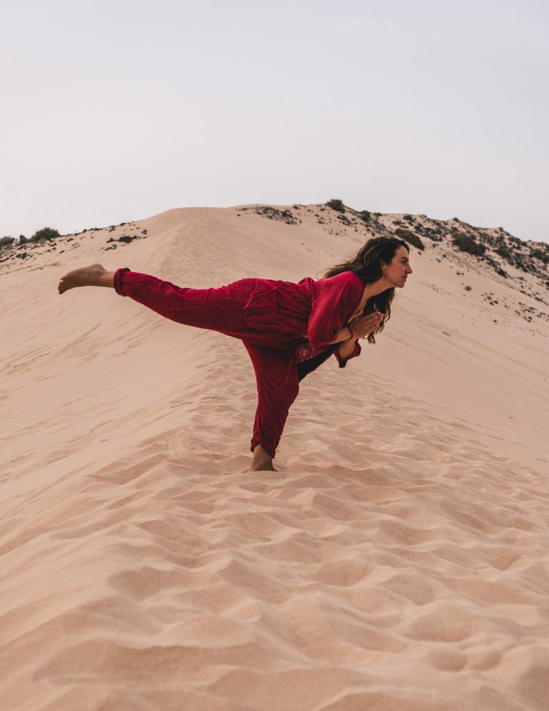 yoga sulle dune di Corralejo